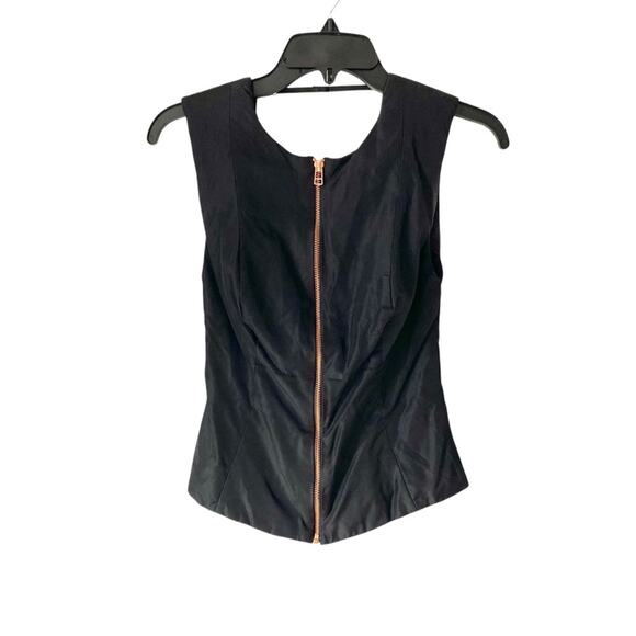 Animale Black Zipper Front and Open Back Detail si3 36 US small - Picture 1 of 8